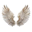 Nyomtatott dekorkarton - Angyalszárny 2db/szett