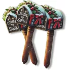 Nyomtatott dekorkarton - Télapó postaládája 3db/csomag