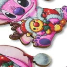 Nyomtatott dekorkarton - Angel (Stitch) karácsonyi figura 2db/csomag