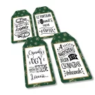 Nyomtatott dekorkarton - Ajándék kísérő táblák humoros 4db/csomag