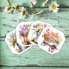  Nyomtatott dekorkarton - Tavaszi dekor táblák 4db/csomag