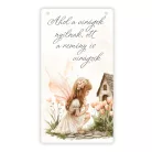 Nyomtatott fa tábla - Ahol a virágok nyílnak.. 13x24,3cm