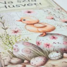 Nyomtatott fa tábla - Na szia Húsvét 13x24,3cm