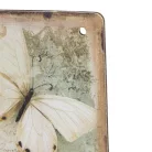 Nyomtatott fa tábla - Tavaszi zöld téma 13x24,3cm