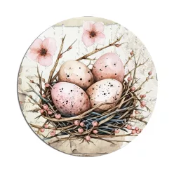 Nyomtatott fa tábla - Húsvéti RSZ téma 11,8cm