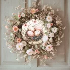 Nyomtatott fa tábla - Húsvéti RSZ téma 11,8cm