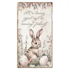 Nyomtatott fa tábla - Húsvéti RSZ téma 13x24,3cm