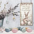 Nyomtatott fa tábla - Húsvéti RSZ téma 13x24,3cm