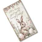 Nyomtatott fa tábla - Húsvéti RSZ téma 13x24,3cm