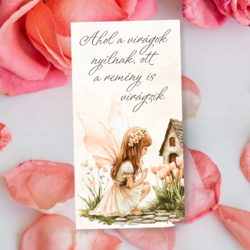 Nyomtatott dekorkarton - Ahol a virágok nyílnak.. 3db/csomag