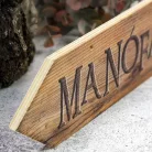 Nyomtatott fa nyíl - Manófalva 30cm