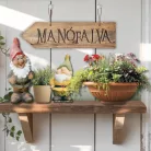 Nyomtatott fa nyíl - Manófalva 30cm