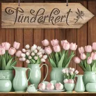 Nyomtatott fa nyíl - Tündérkert 30cm