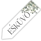 Nyomtatott fa nyíl bal - Esküvő 30cm
