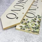 Nyomtatott fa nyíl bal - Esküvő 30cm