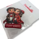 Nyomtatott dekorkarton - Szerelmes pár szerelem 2db/csomag