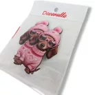 Nyomtatott dekorkarton - Szerelmes tacsi 3db/csomag