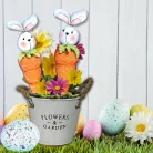 Nyomtatott dekorkarton - Nyuszi-répa 2db/csomag