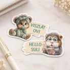 Nyomtatott dekorkarton - Viszlát ovi... 2db/csomag