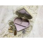 Fa tükrös szív doboz