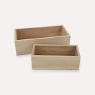 Natúr fa tároló tégla szett 2db