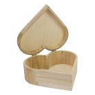 Natúr fa szív doboz