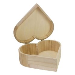 Natúr fa szív doboz