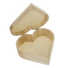 Natúr fa szív doboz