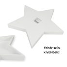 Fa csillag tál fehér