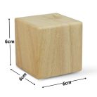 Natúr fa kocka 6x6cm