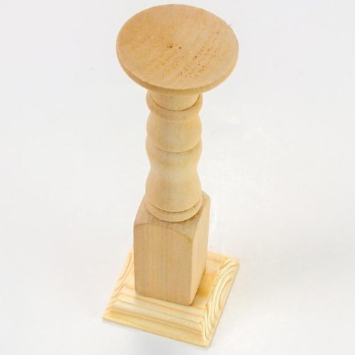 Natúr fa gyertyatartó kicsi 16cm