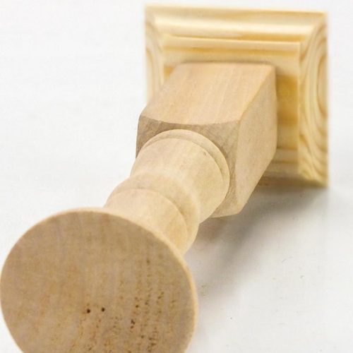 Natúr fa gyertyatartó kicsi 16cm