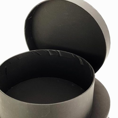 Papírdoboz fekete 3db/szett