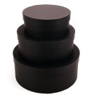 Papírdoboz fekete 3db/szett