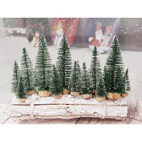 Dekor fenyőfa zöld 4cm 20db/csomag