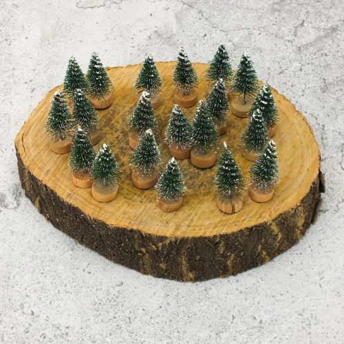 Dekor fenyőfa zöld 4cm 20db/csomag