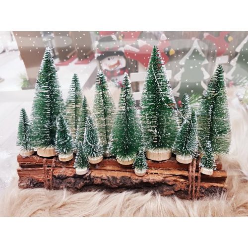 Dekor fenyőfa zöld 4cm 20db/csomag