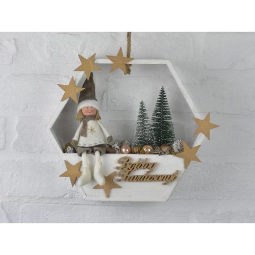 Dekor fenyőfa zöld 4cm 20db/csomag