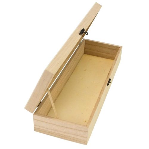 Natúr fa hosszúkás doboz 33x11cm