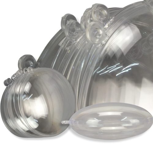  Ajándéktartó gömb műanyag lapos 11cm 5db/cs 60/#