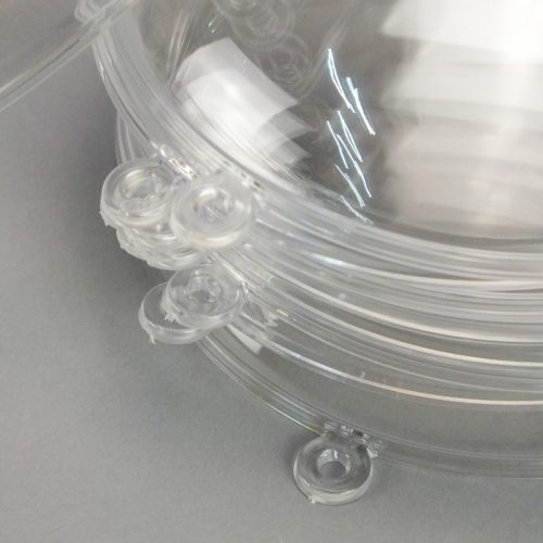  Ajándéktartó gömb műanyag lapos 11cm 5db/cs 60/#