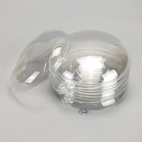  Ajándéktartó gömb műanyag lapos 11cm 5db/cs 60/#