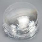  Ajándéktartó gömb műanyag lapos 11cm 5db/cs 60/#