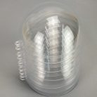 Ajándéktartó gömb műanyag 9cm 5db/cs 48/#