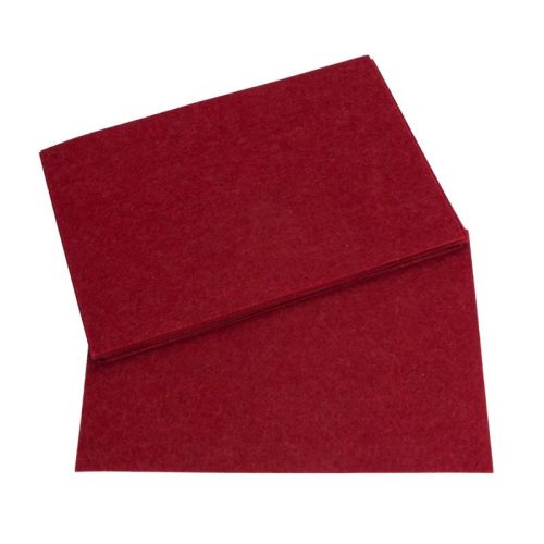 Barkácsfilc, filc lapok 2mm 10db/csomag - Bordó