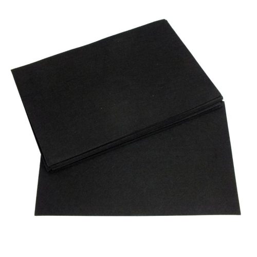 Barkácsfilc, filc lapok 2mm 10db/csomag - Fekete