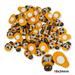 Fa méhecske dekor öntapadós 18x24mm 50db/cs