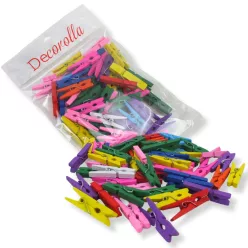  Színes facsipesz 3cm 50db/csomag