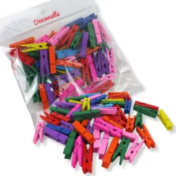  Színes facsipesz 3,5cm 50db/csomag