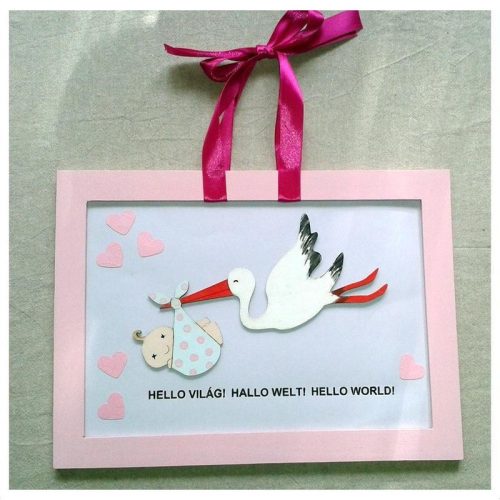 Natúr fa - Gólya babával 5db/csomag